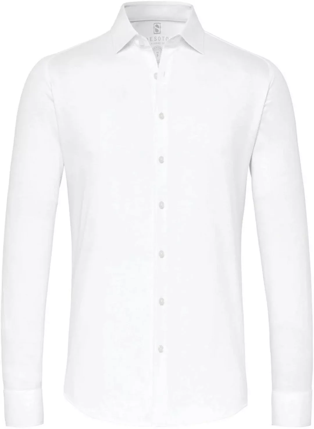 Desoto Hemd Piqué Bügelfrei Weiß - Größe L günstig online kaufen