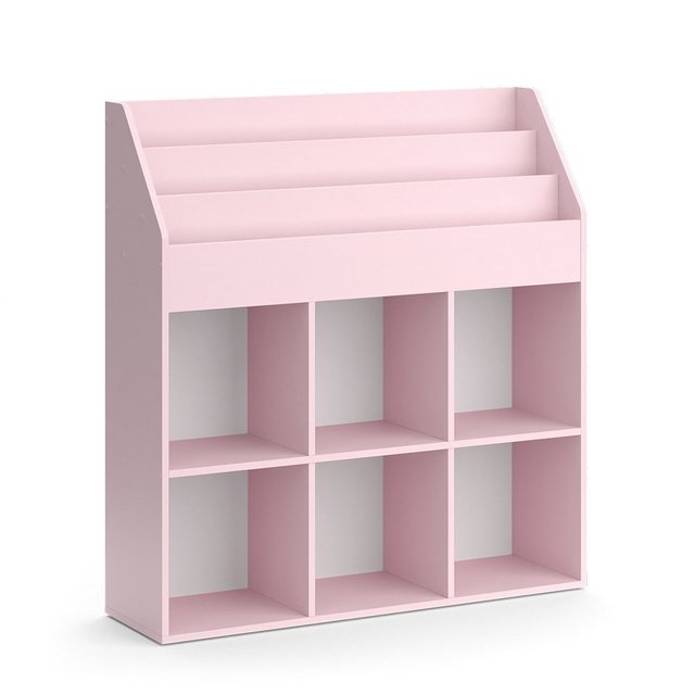 Vicco Bücherregal Luigi, Rosa, 107.2 x 114.2 cm ohne Faltboxen günstig online kaufen