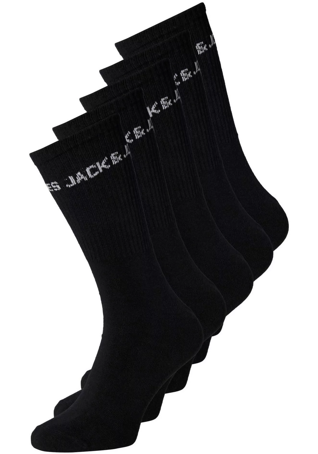 Jack & Jones Tennissocken "JACBASIC LOGO TENNIS SOCK 5 PACK NOOS", (Packung günstig online kaufen