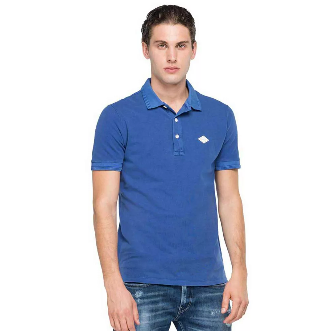 Replay Kurzarm Polo Shirt 3XL Electric Blue günstig online kaufen