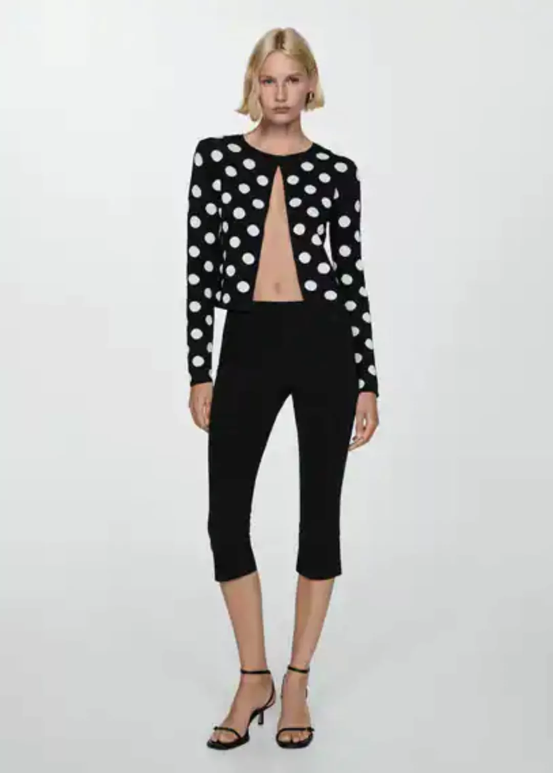 Strick-Cardigan mit Polka Dots günstig online kaufen