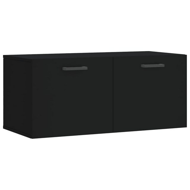 vidaXL Hängeschrank Hängeschrank Wandschrank Schwarz 80x36,5x35 cm Spanplat günstig online kaufen