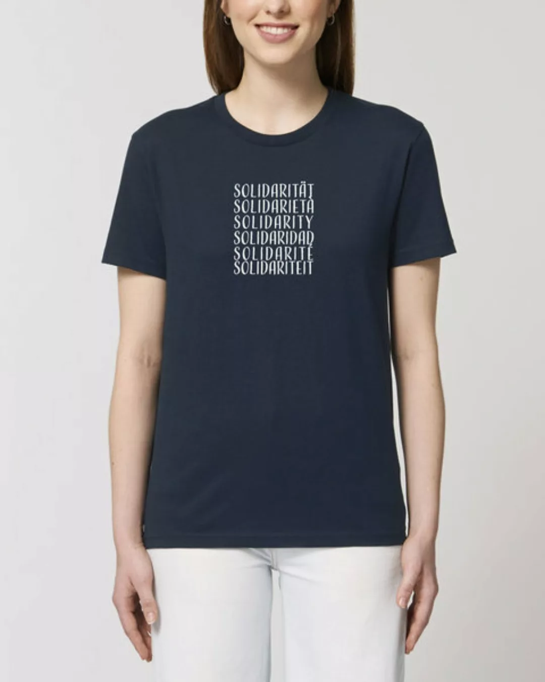Bio Unisex Rundhals T-shirt "Swing - Solidarity" In 5 Farben günstig online kaufen