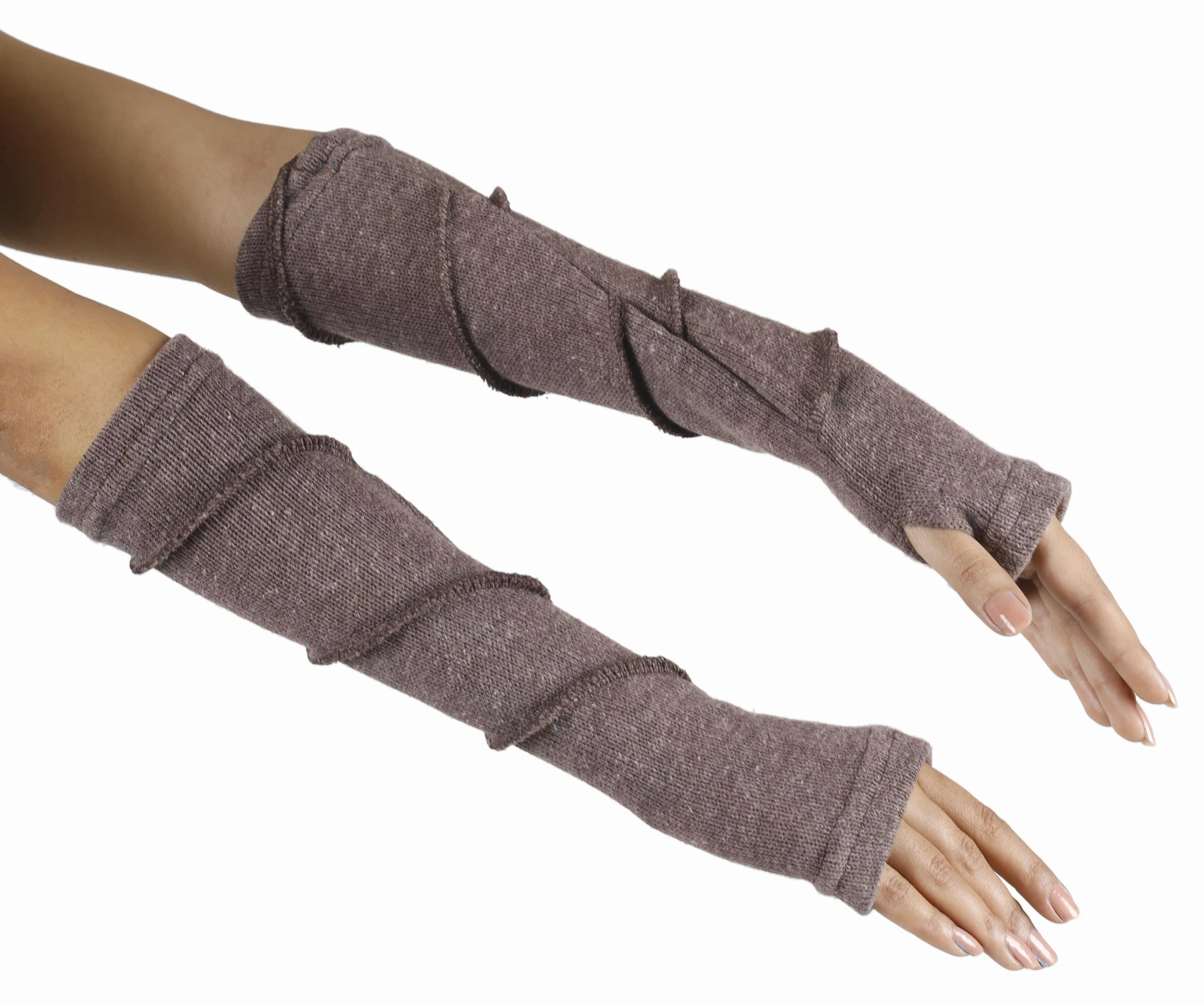 Guru-Shop Strickhandschuhe Baumwoll-Feinstrick Handstulpen, Pulswärmer mit. günstig online kaufen