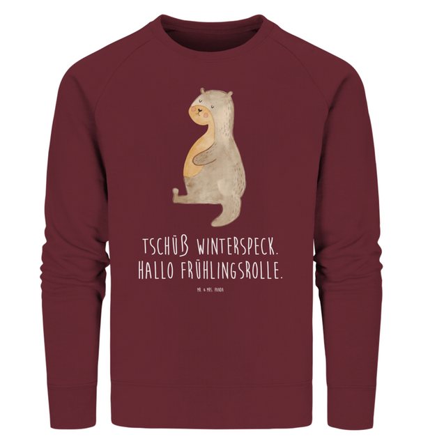 Mr. & Mrs. Panda Longpullover Größe M Otter Bauch - Burgundy - Geschenk, Pu günstig online kaufen