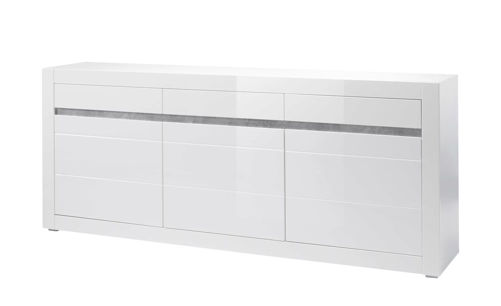 Sideboard  Suavo ¦ weiß ¦ Maße (cm): B: 217 H: 90 T: 42 Kommoden & Sideboar günstig online kaufen