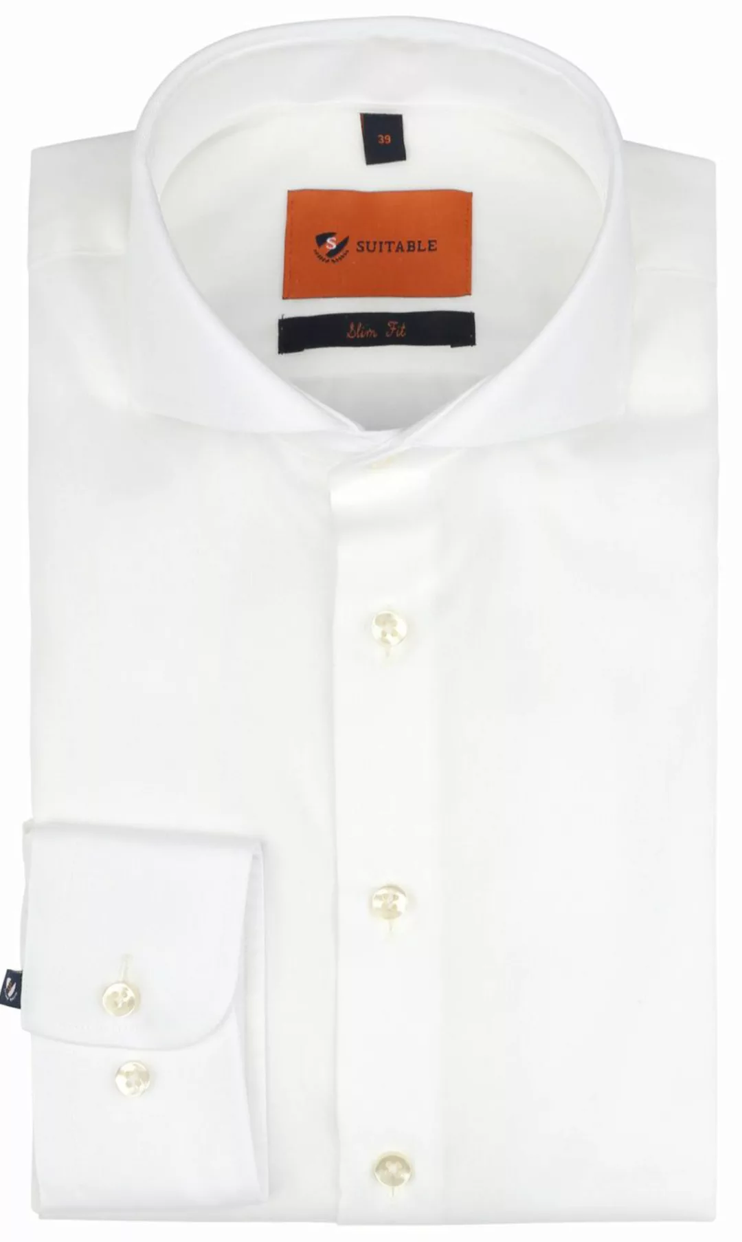 Suitable Hemd Bügelfrei Ecru - Größe 42 günstig online kaufen