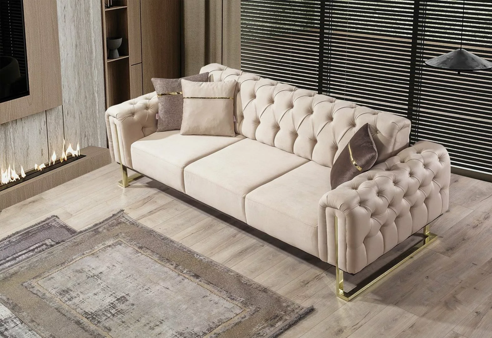 Villa Möbel Sofa Nova, 1 Stk. 3-Sitzer, Quality Made in Turkey, Mikrofaser günstig online kaufen