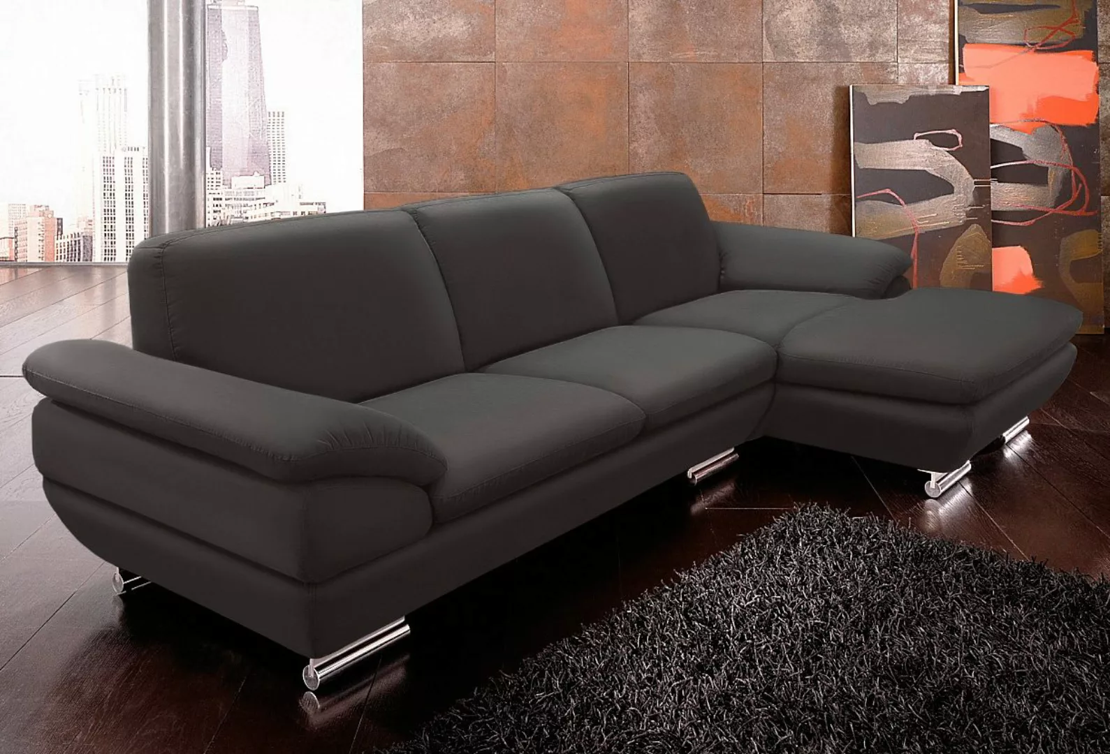 CALIA ITALIA Ecksofa »Glamour, italienisches Designsofa, tollem Sitzkomfort günstig online kaufen