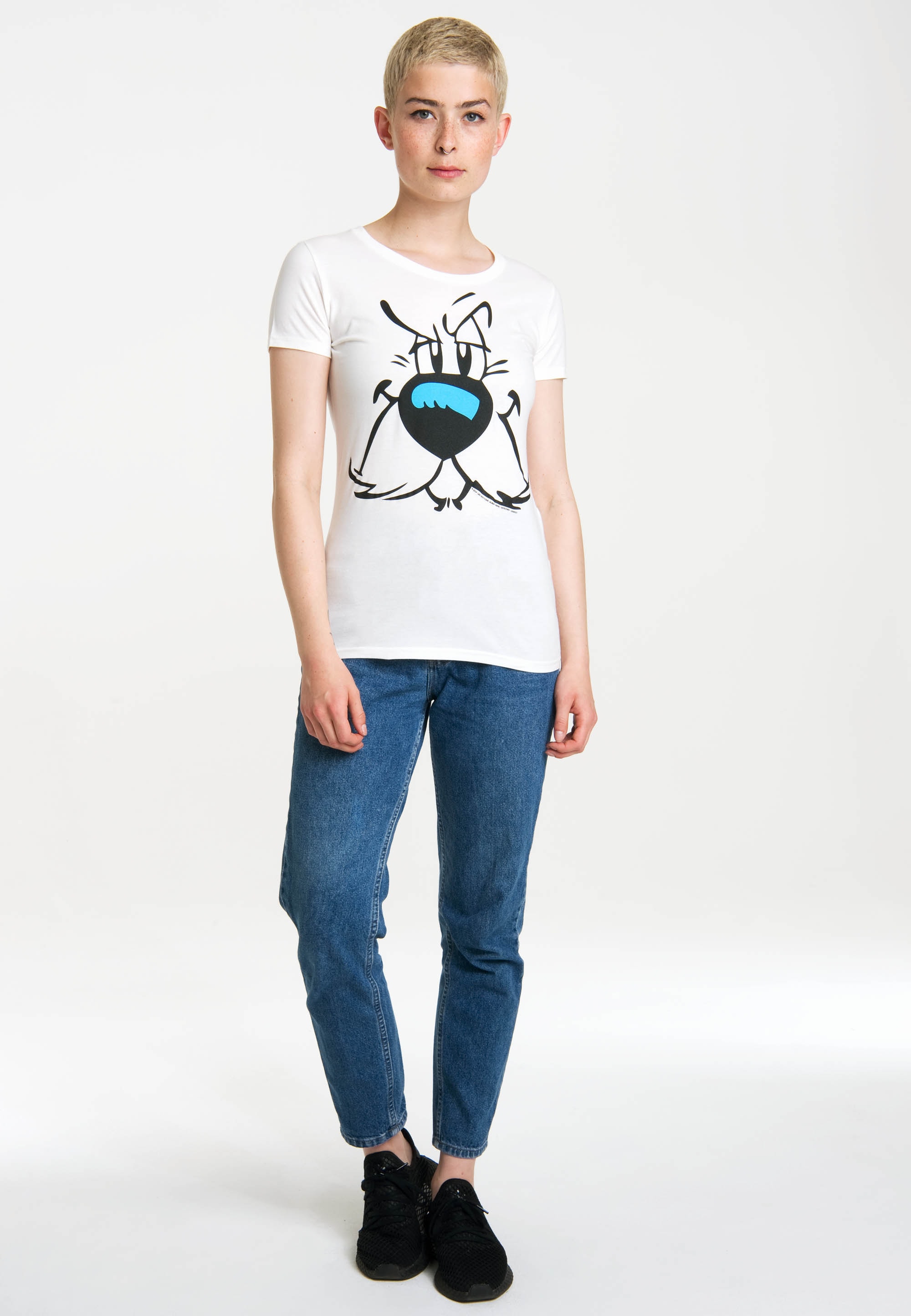 LOGOSHIRT T-Shirt "Idefix - Faces - Asterix", mit Retro-Print günstig online kaufen