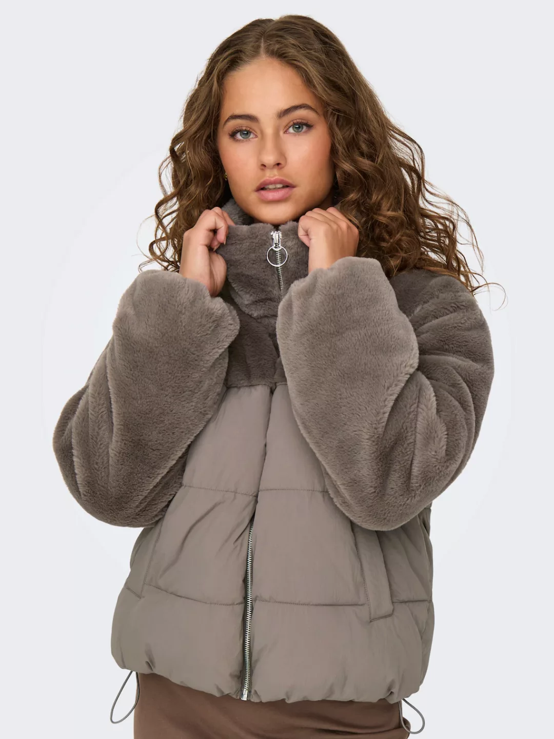 ONLY Steppjacke "ONLWANJA FUR PUFFER MIX JACKET CC OTW" günstig online kaufen