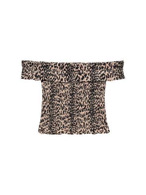 Catwalk Junkie Shirttop - Top - Animal Print - Off-shoulder smock top günstig online kaufen