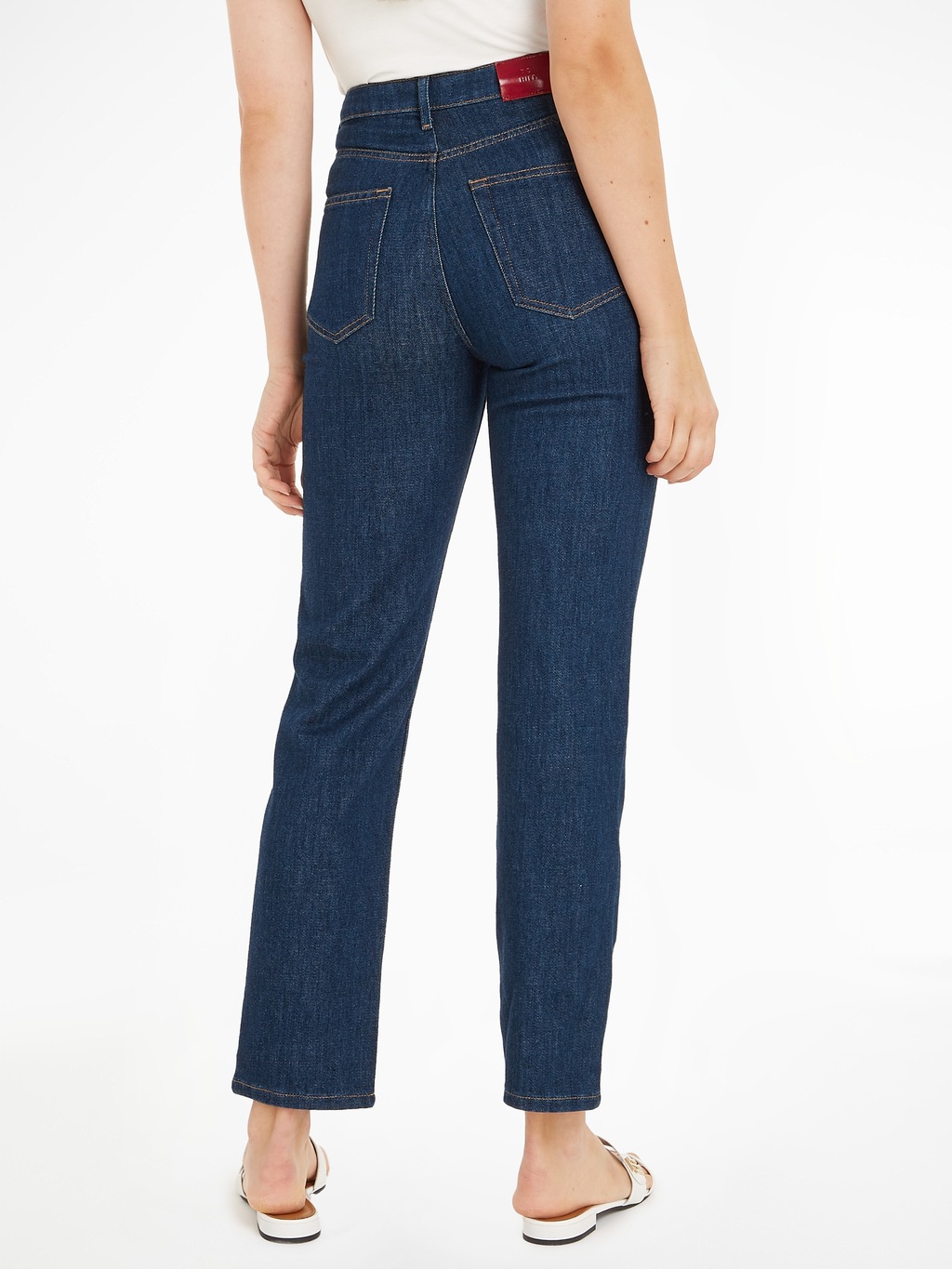 Tommy Hilfiger Straight-Jeans "CLASSIC STRAIGHT HW", mit Tommy Hilfiger Led günstig online kaufen