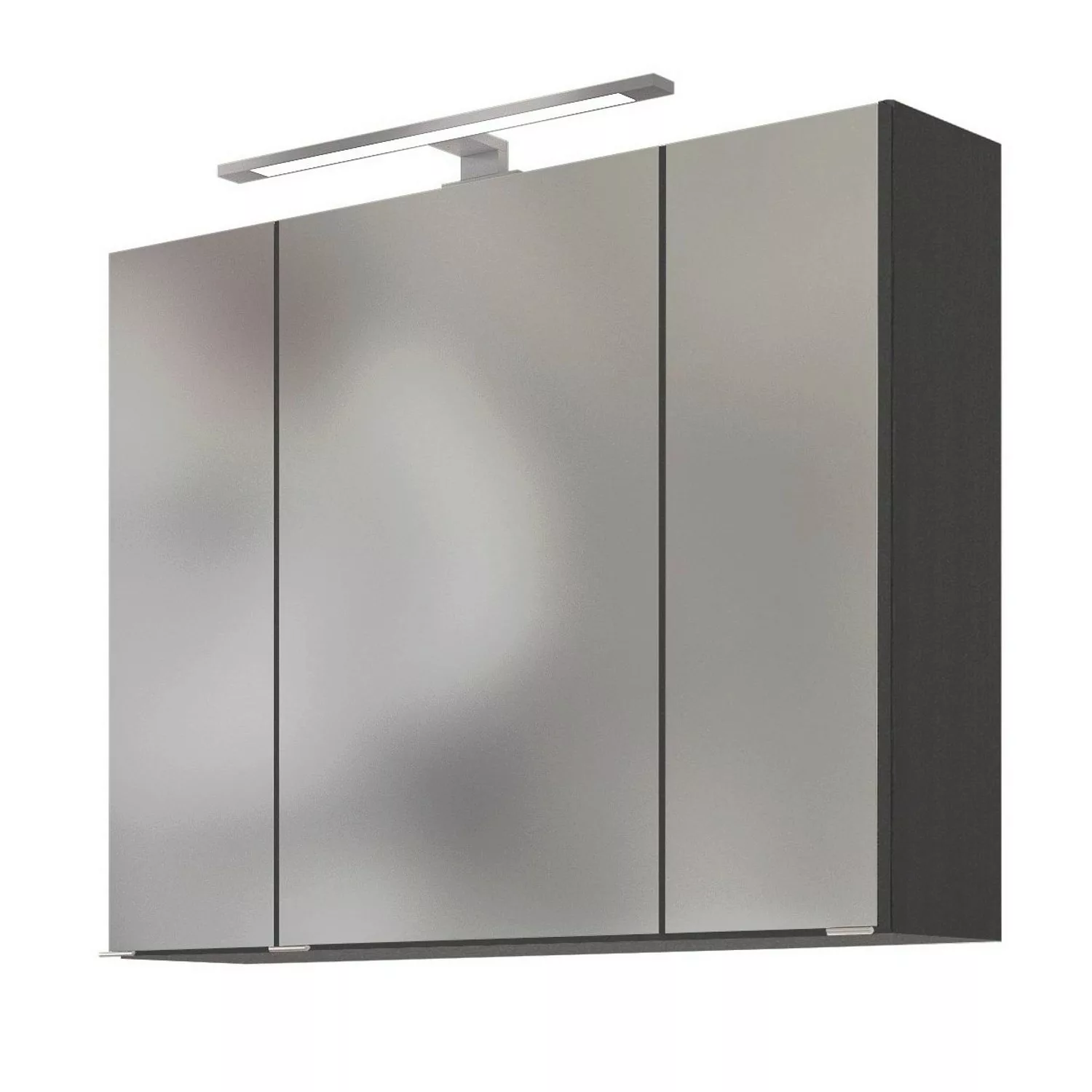 Held Möbel Spiegelschrank Neapel 80 cm Graphit günstig online kaufen