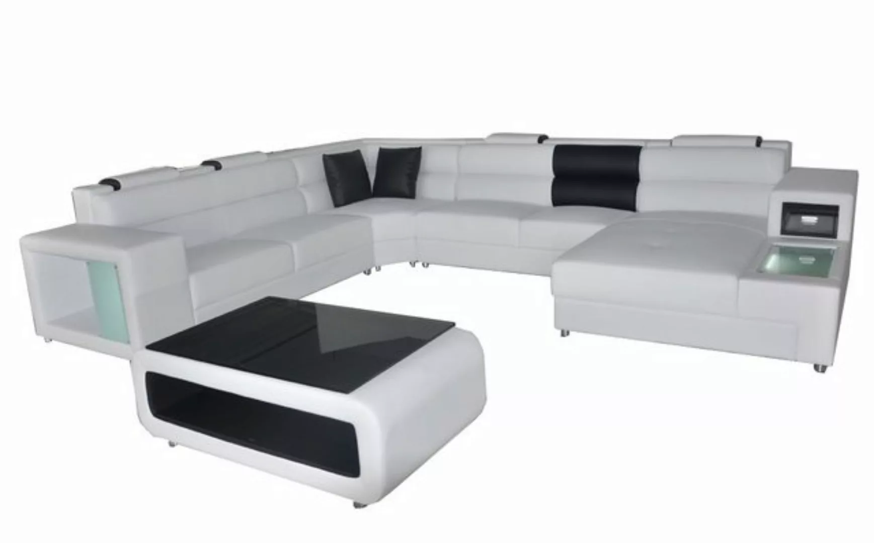 JVmoebel Ecksofa Design Leder Polster Ecke Leder Sitz Sofa Polster Eck Wohn günstig online kaufen