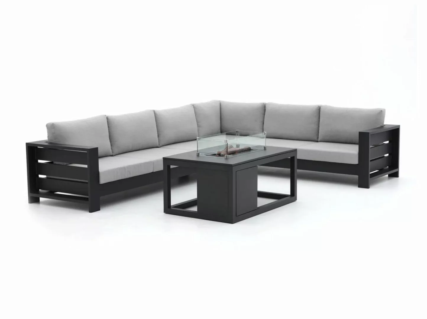 Bellagio Avolo/Cosiraw 120 cm Ecklounge-Set mit Feuertisch 3-teilig rechts günstig online kaufen