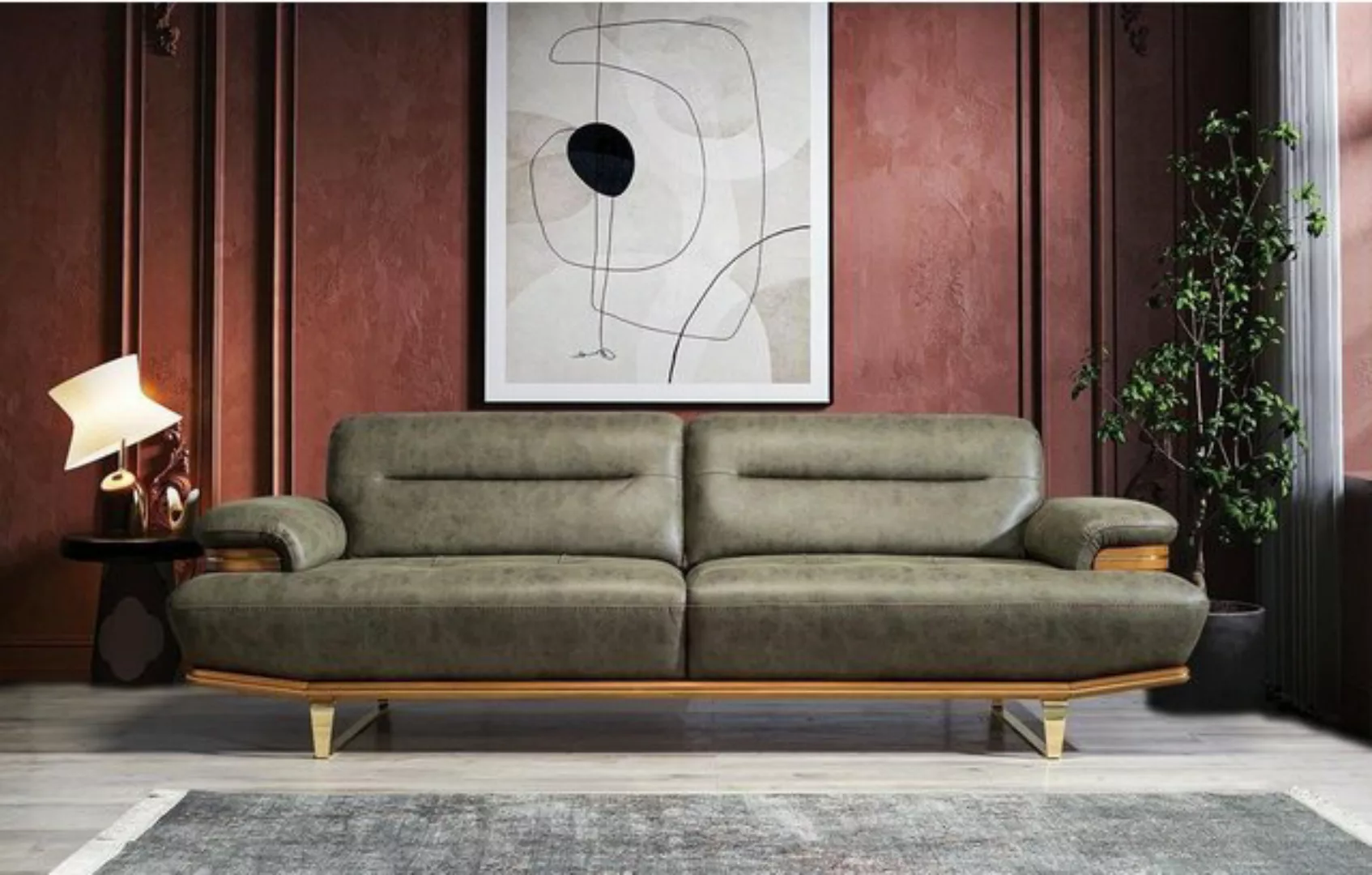 JVmoebel Sofa Dreisitzer Sofa Couch Modern Möbel Wohnzimmer Einrichtung Pol günstig online kaufen