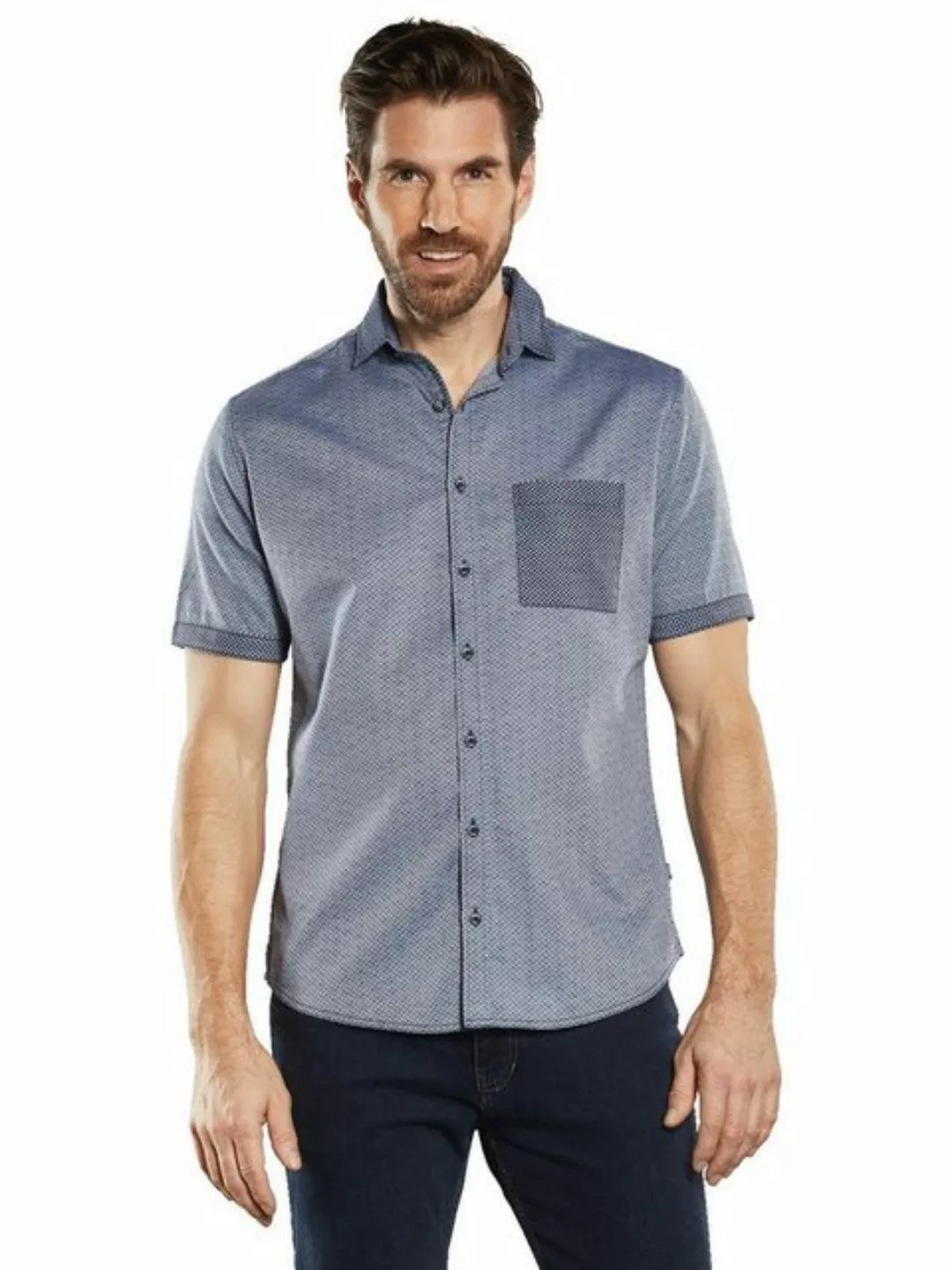 Engbers Kurzarmhemd Kurzarm-Hemd gemustert günstig online kaufen