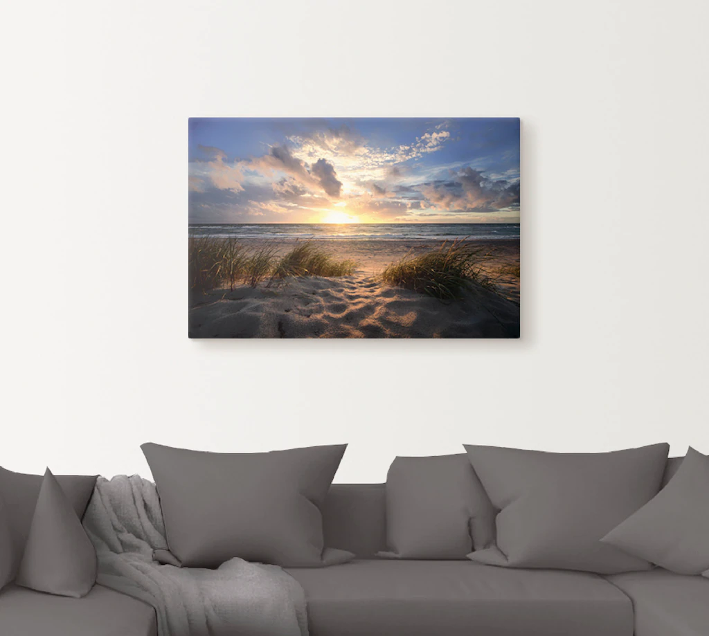 Artland Wandbild "Ostseestrand", Strand, (1 St.), als Leinwandbild, Poster günstig online kaufen