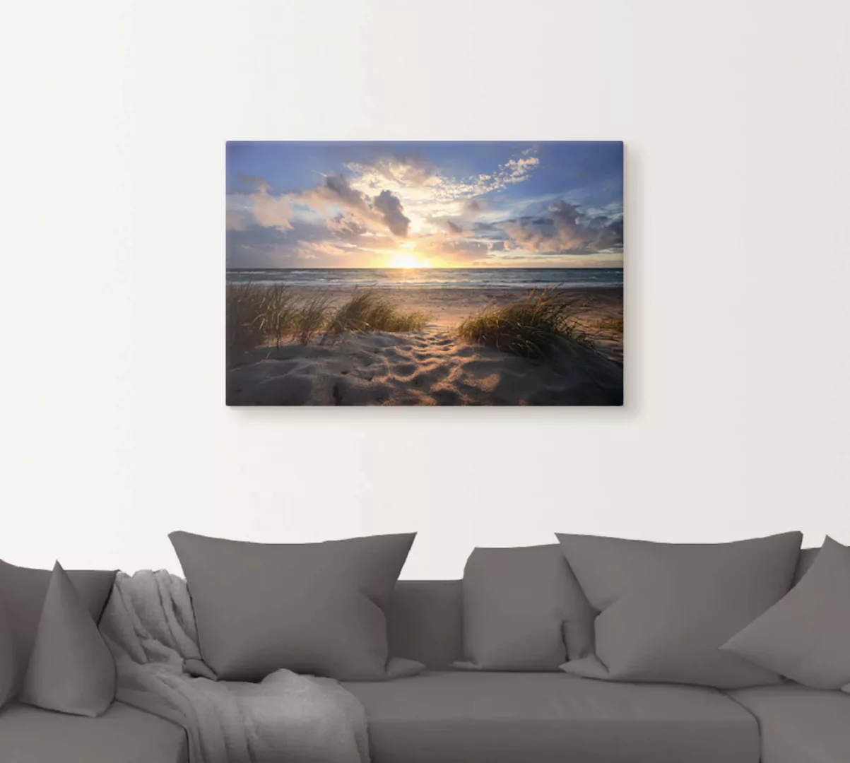 Artland Wandbild "Ostseestrand", Strand, (1 St.), als Leinwandbild, Poster günstig online kaufen