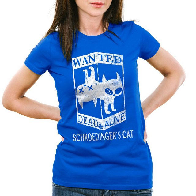 style3 T-Shirt Wanted Schroedingers Katze big sheldon bang cooper cat theor günstig online kaufen