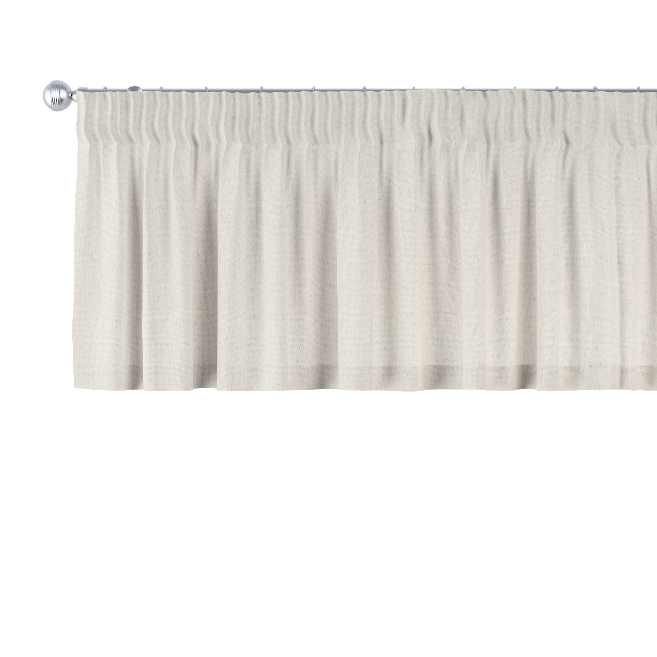 Kurzgardine mit Kräuselband, hellgrau, 390 x 40 cm, Loneta (133-65) günstig online kaufen