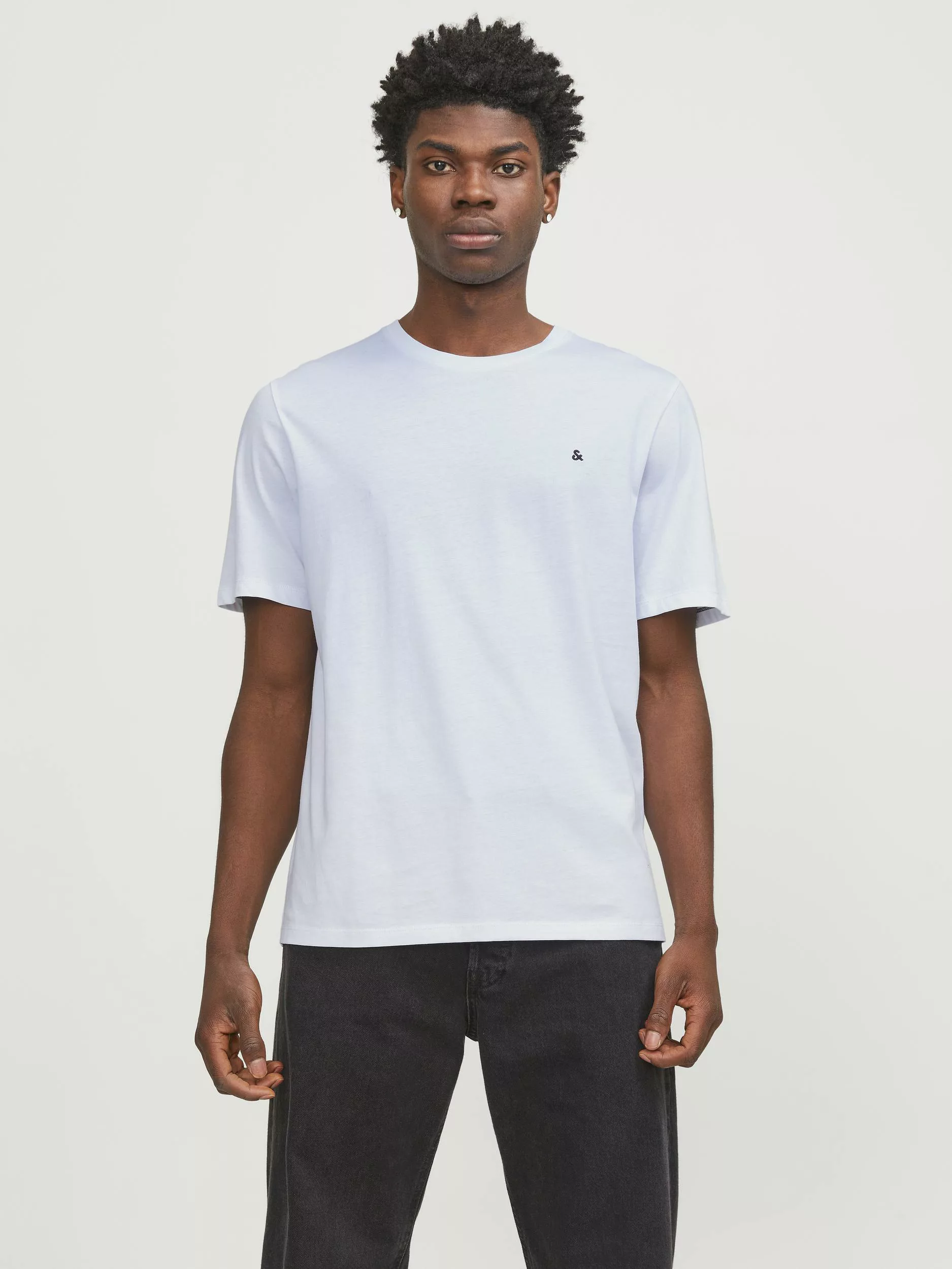 Jack & Jones Rundhalsshirt "JJEPAULOS TEE SS CREW NECK NOOS", mit Logo Stic günstig online kaufen