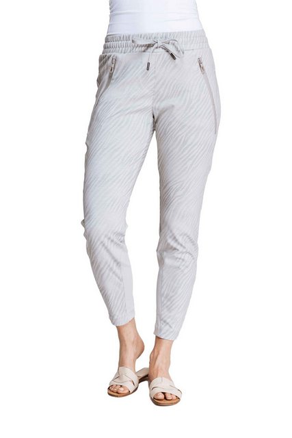 Zhrill Chinos Jogger Pants RONJA Grau (0-tlg) angenehmer Tragekomfort günstig online kaufen