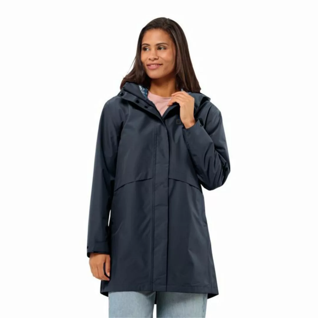 Jack Wolfskin Funktionsmantel "CAPE WEST COAT W", Kapuze ist fest mit der J günstig online kaufen