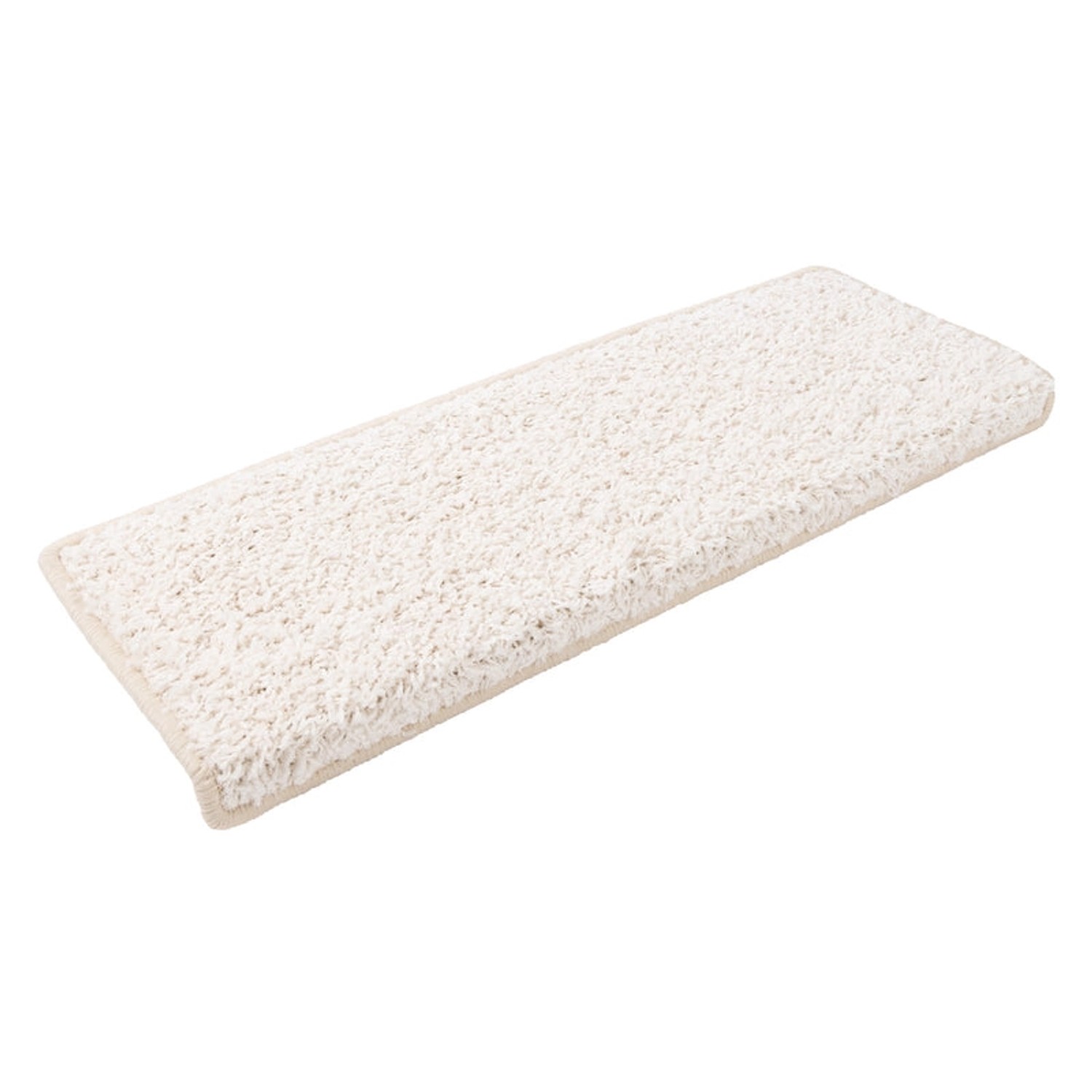 KARAT Shaggy Stufenmatte Barcelona Rechteckig 23,5 x 65 cm Creme günstig online kaufen