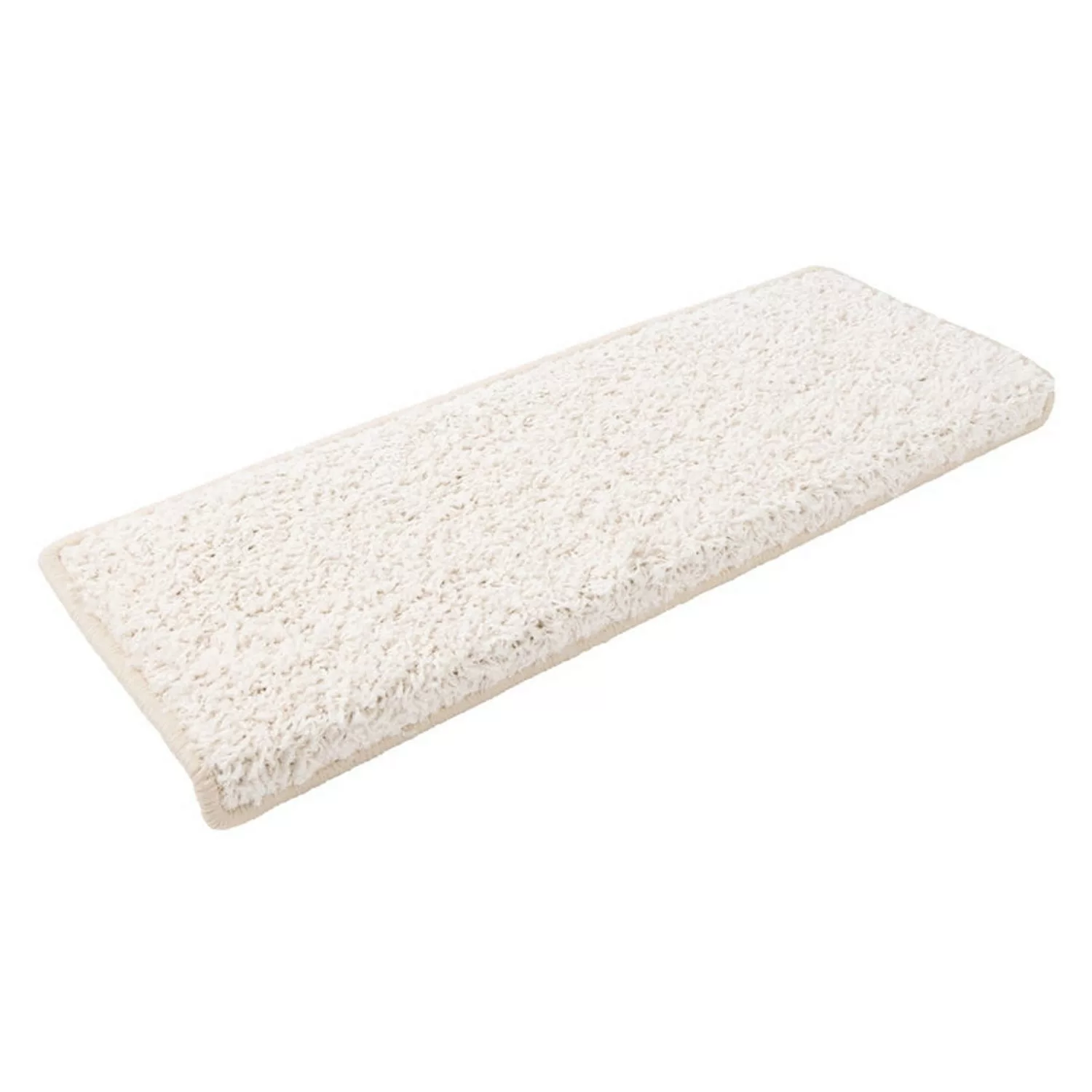 KARAT Shaggy Stufenmatte Barcelona Rechteckig 23,5 x 65 cm Creme günstig online kaufen