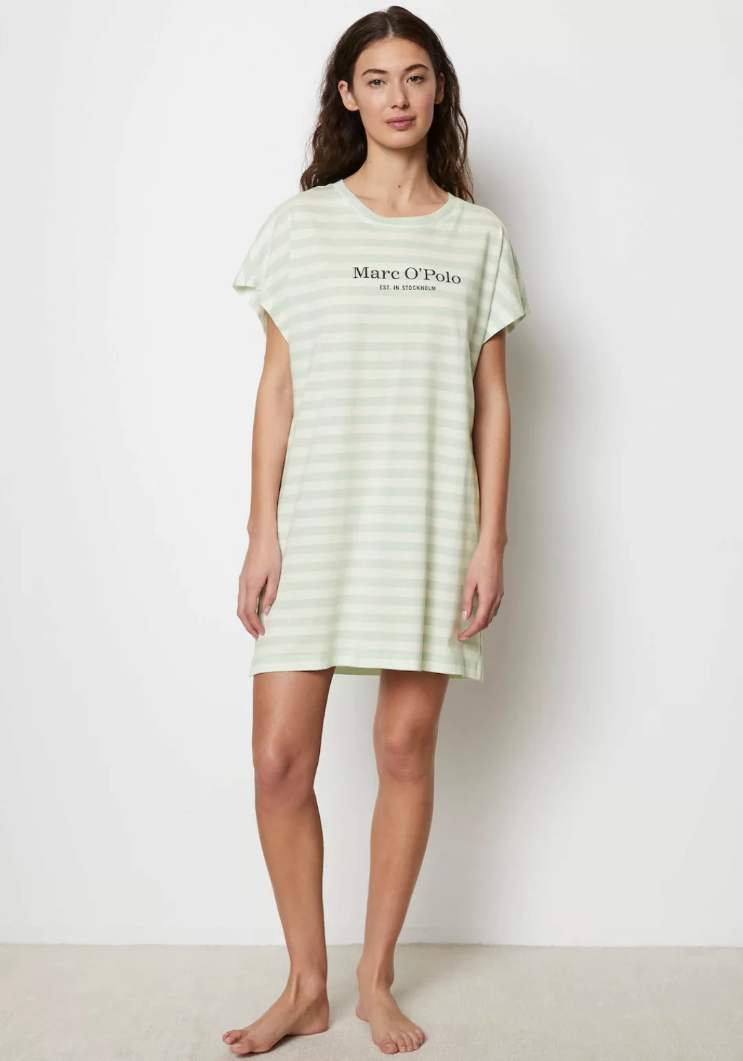 Marc OPolo Nachthemd, Sleepshirt mit zarten Streifen günstig online kaufen