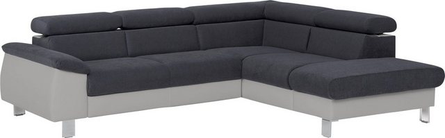 COTTA Ecksofa "Komaris L-Form", inklusive Kopf- bzw. Rückenverstellung, wah günstig online kaufen