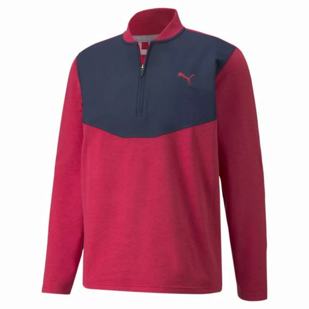 PUMA Longsweatshirt Puma Golf Layer Cloudspun 1/4 Zip Blau-Rot Herren XL günstig online kaufen