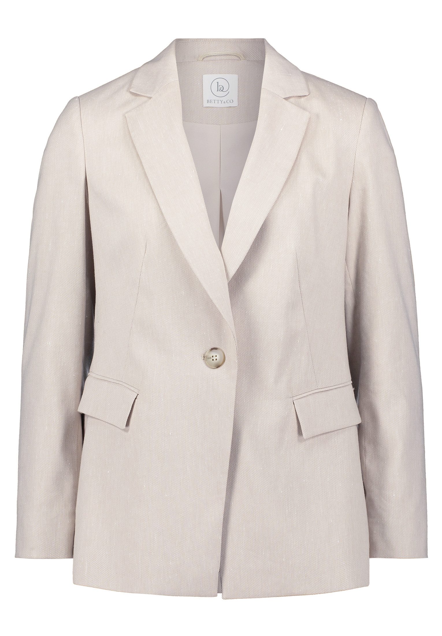 Betty&Co Longblazer "Betty & Co Damen Businessblazer mit Taschen", Nahtführ günstig online kaufen