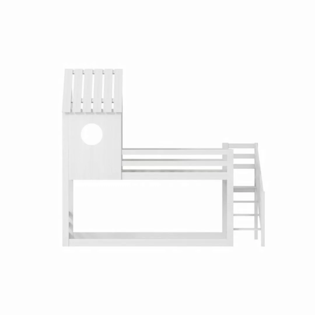 FUROKOY Etagenbett Hocbbett, Kinderbett in Hausform, (90 x 200 cm,ohne Matr günstig online kaufen