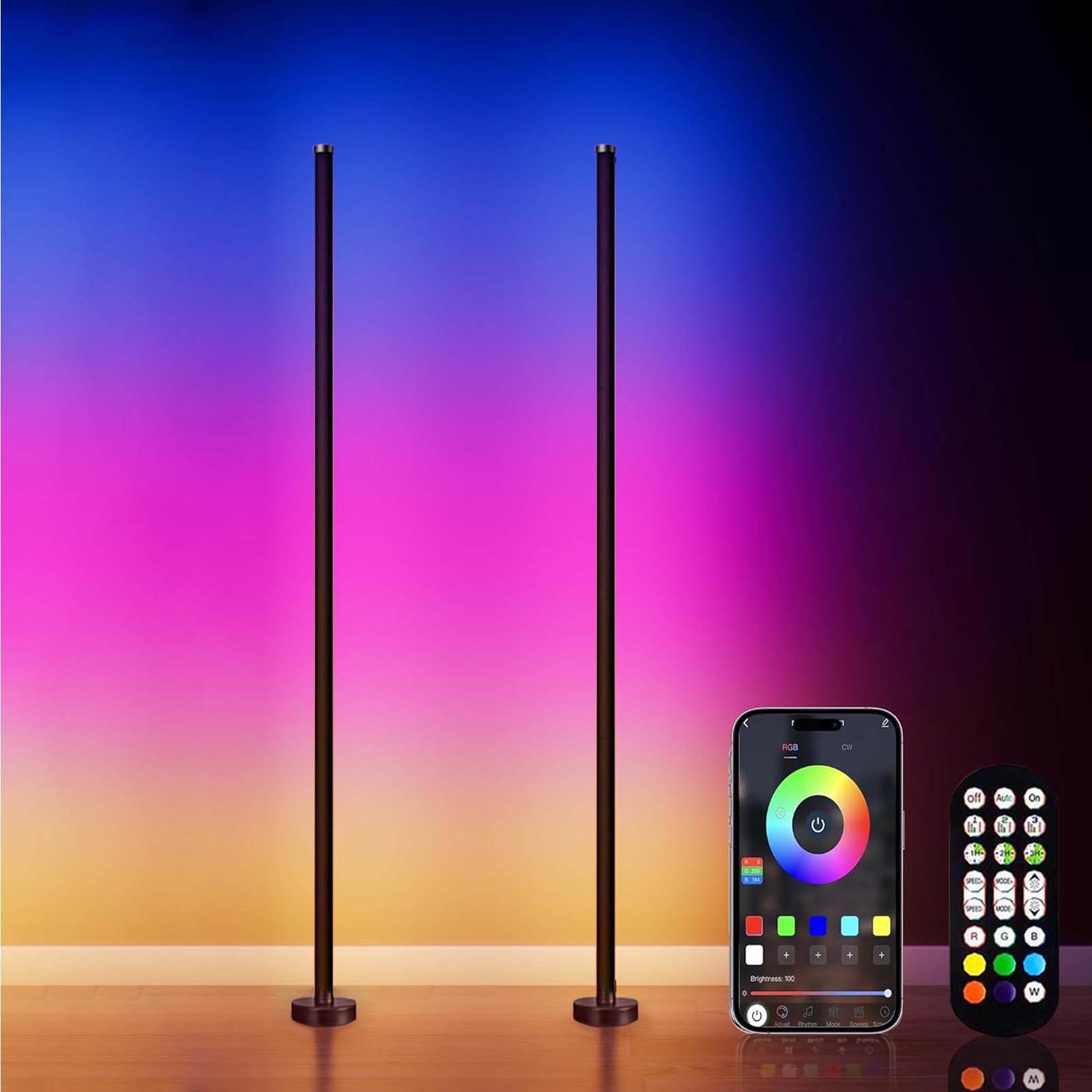 Qualra LED Stehlampe LED Stehlampe Wohnzimmer günstig online kaufen