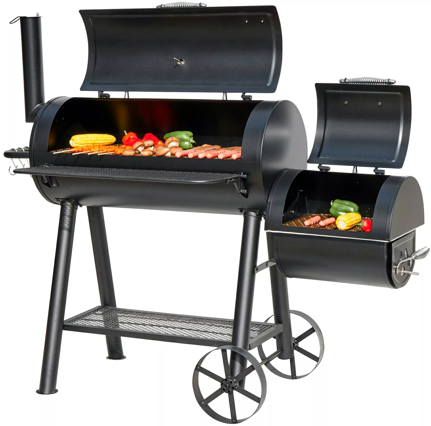 El Fuego Holzkohlegrill/Smoker Buffalo ca. 155 x 132 x 78 cm günstig online kaufen