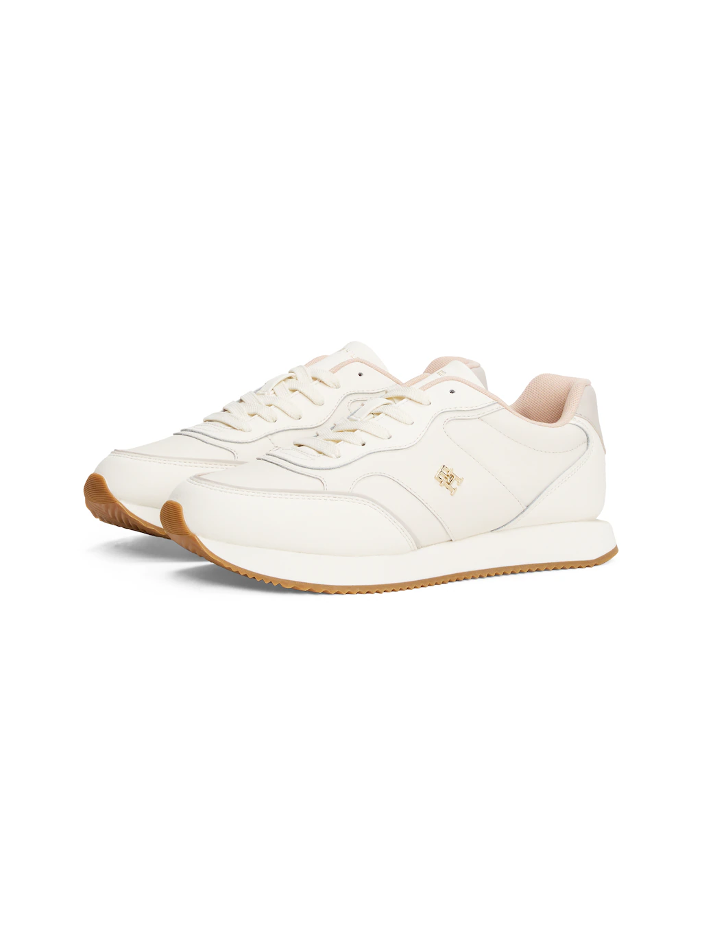 Tommy Hilfiger Plateausneaker "LEATHER RUNNER", Freizeitschuh, Halbschuh, S günstig online kaufen