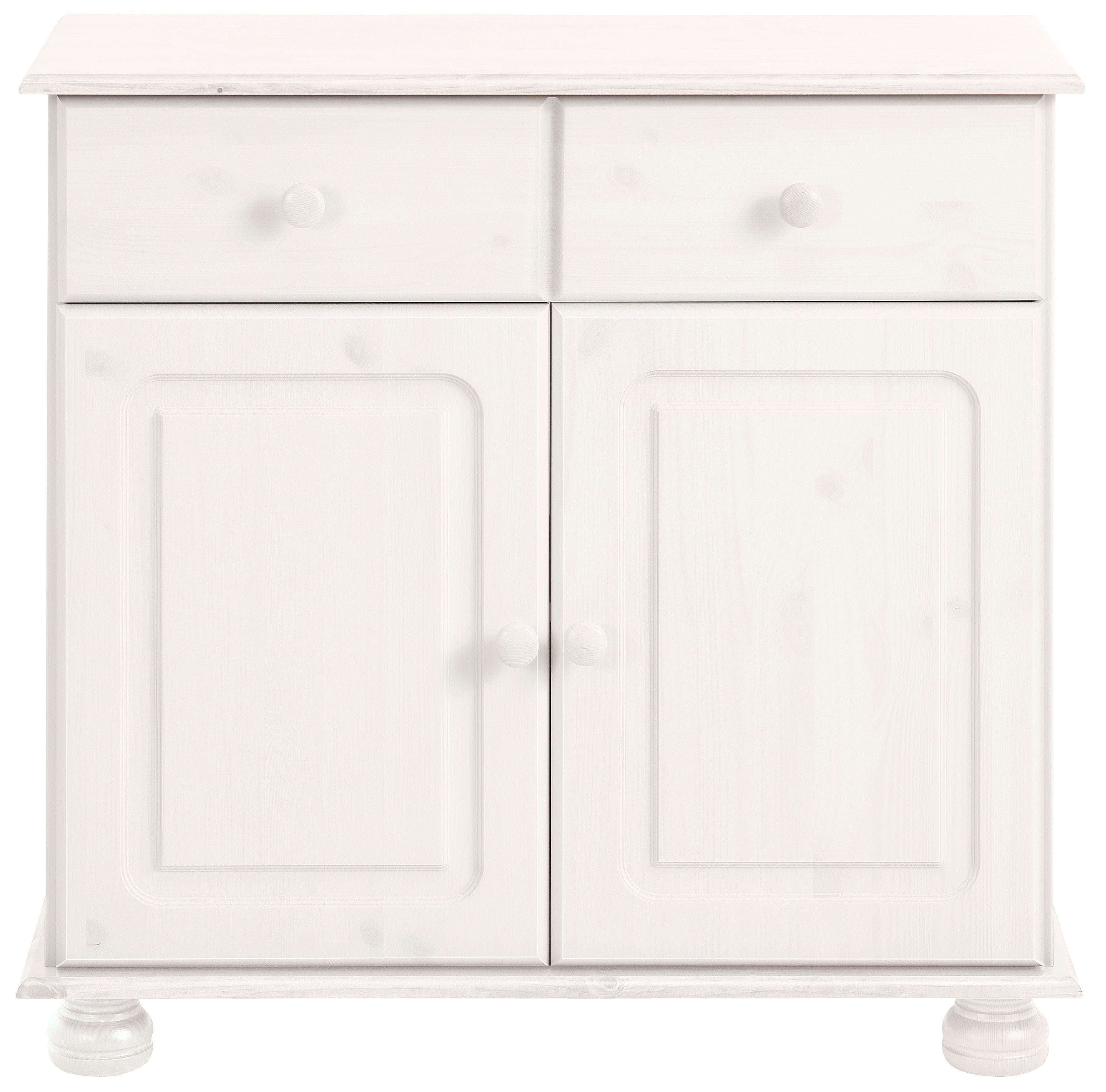 Home affaire Sideboard "Mette", Kommode mit gefrästen, kugelförmigen Füßen, günstig online kaufen