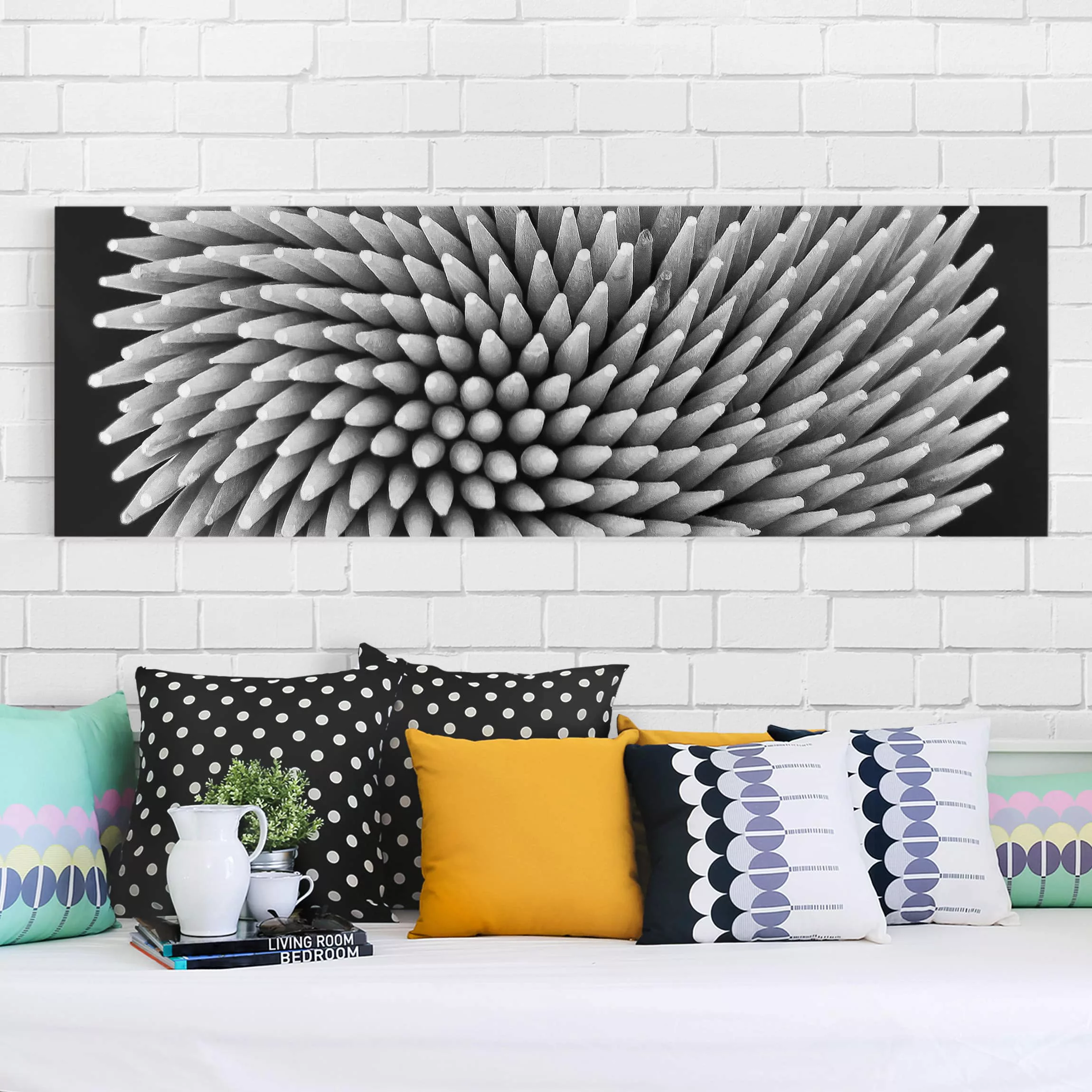 Leinwandbild Blumen - Panorama Hypnosis günstig online kaufen