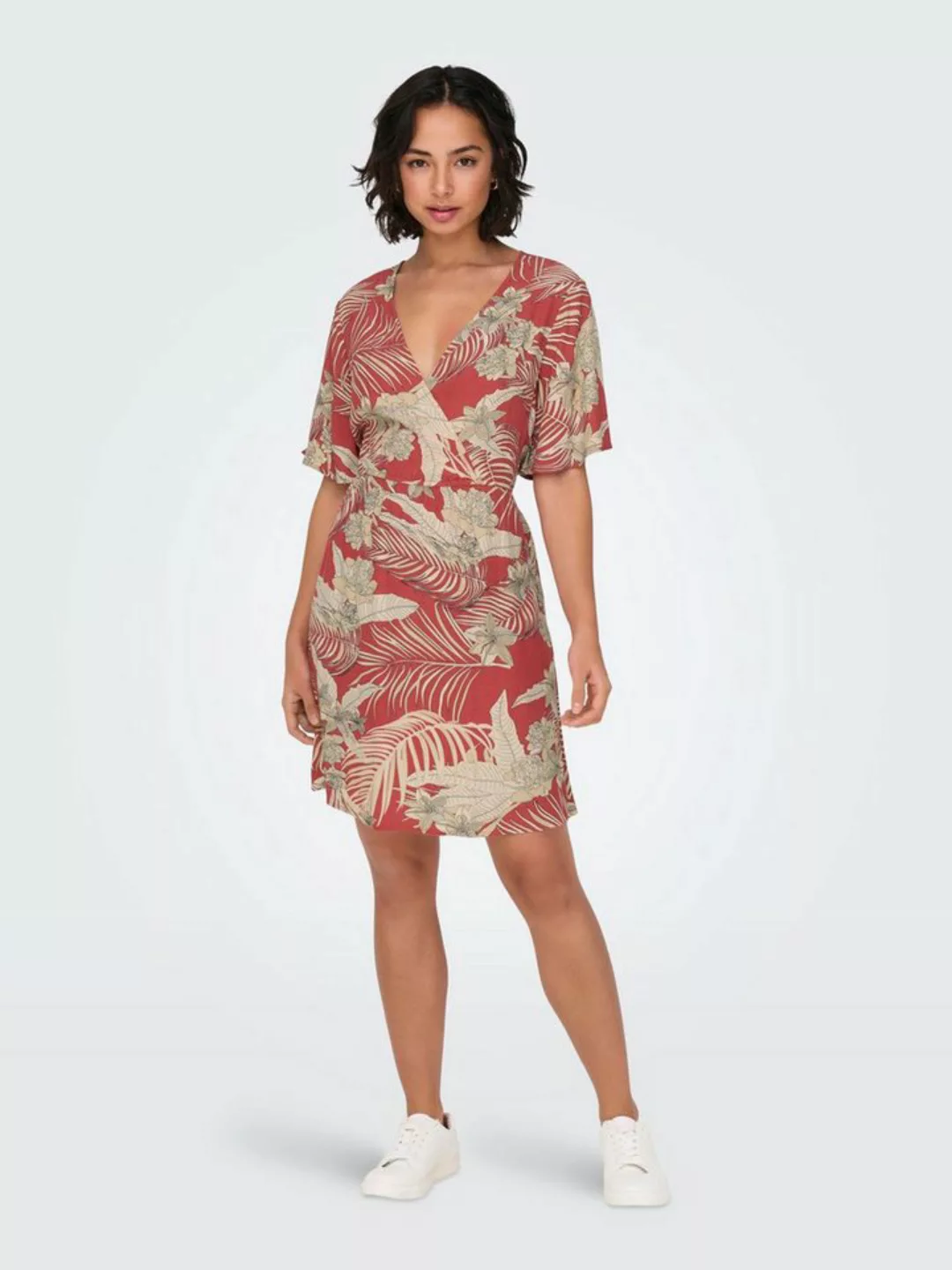 ONLY Druckkleid ONLPALINA LIFE 2/4 WRAP DRESS PTM günstig online kaufen