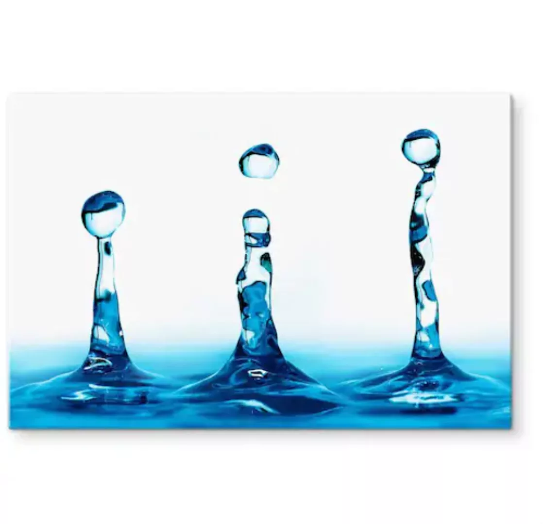 Wall-Art Küchenrückwand »Spritzschutz Wasser Tropfen«, (1 tlg.), Herd Wasch günstig online kaufen