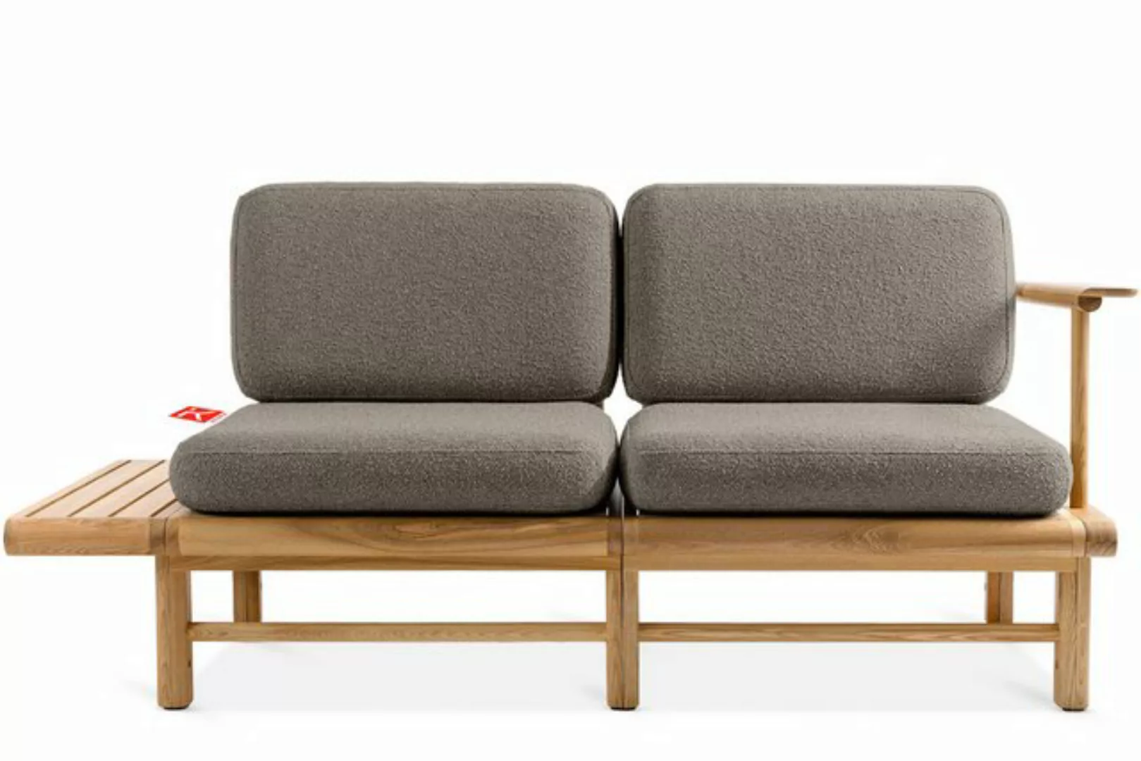 KONSIMO Sofa ATREDA Gartensofa 2-Sitzer, mit Ablage, hergestellt in der EU, günstig online kaufen