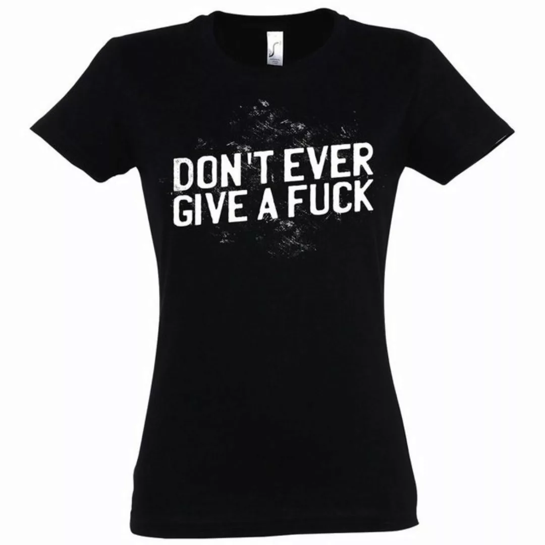 Youth Designz T-Shirt "Don´t ever give a f*ck" Damen T-Shirt mit modischem günstig online kaufen