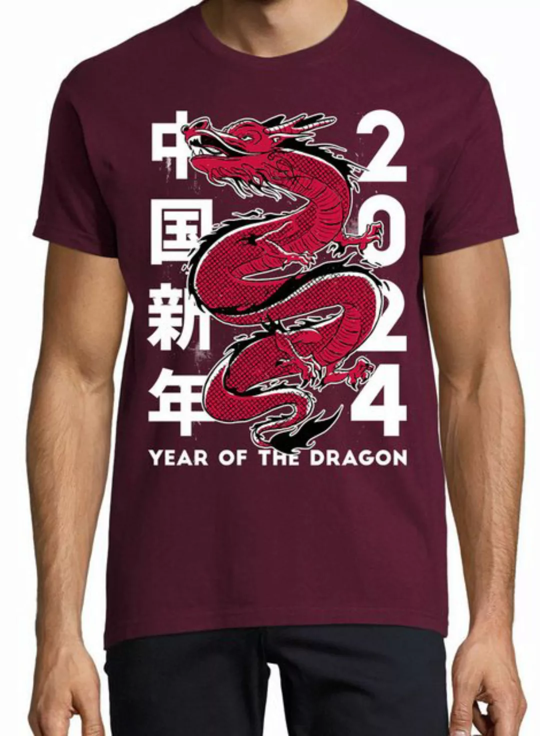 Youth Designz Print-Shirt Dragon 2024 Herren T-Shirt mit lustigen Logo für günstig online kaufen