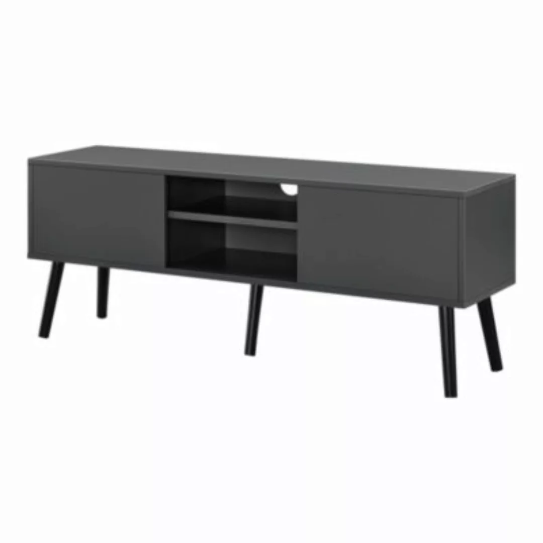 en.casa Fernsehtisch 120x29,5x46,5cm TV Lowboard 20kg mit Schranktüren und günstig online kaufen