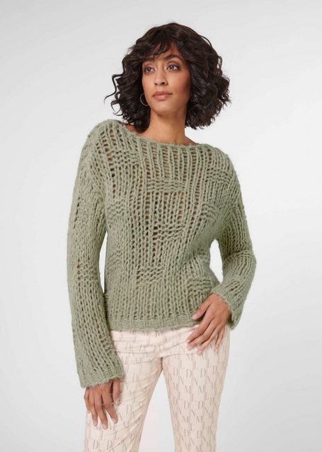 MADELEINE Strickpullover Grobstrick-Pullover mit U-Boot-Ausschnitt günstig online kaufen