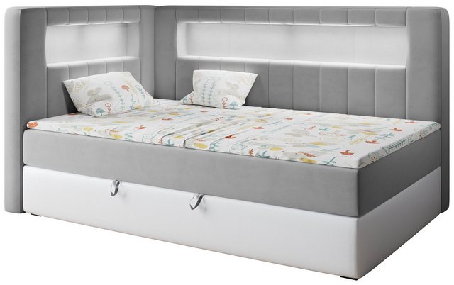 MKS MÖBEL Kinderbett GOLD JUNIOR 3, Kinderbett mit Led, Jugendbett, Polster günstig online kaufen