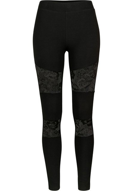 URBAN CLASSICS Leggings "Urban Classics Damen Ladies Laces Inset Leggings", günstig online kaufen